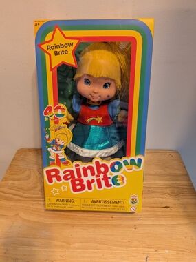 Rainbow Rainbow Brite Doll with Yellow Hair and Blue Skirt